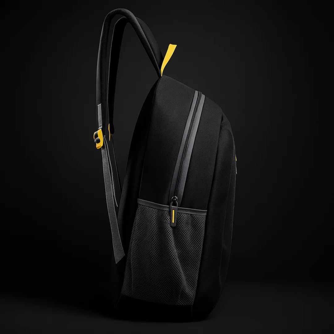 Urban Pro Motion 25L Daily Daypack | School, College & Office Backpack for Men & Women (Black)