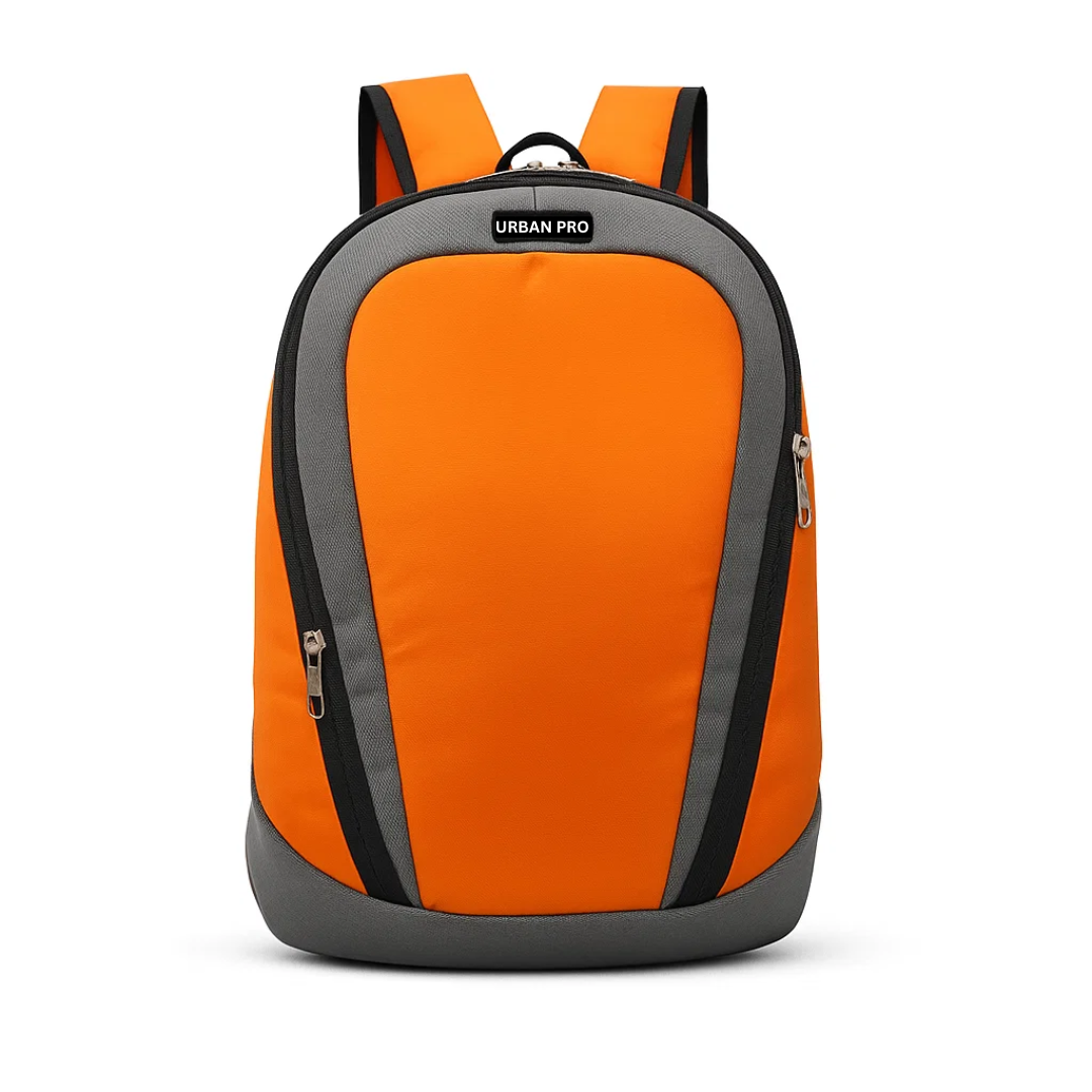 Urban Pro Blaze Compact Daypack – Water-Resistant Laptop Bag (Orange)