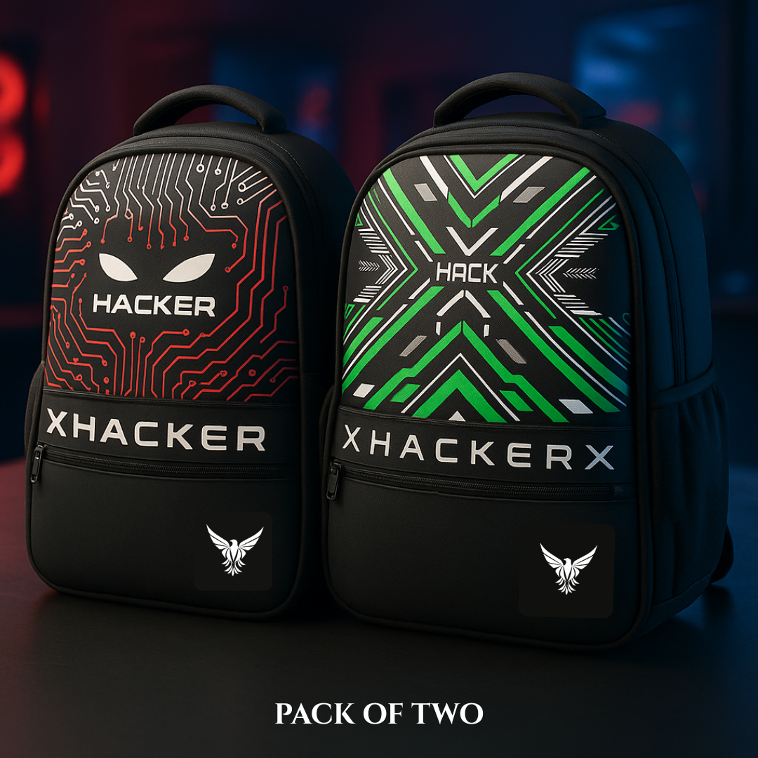 Urban Pro Hack & Hacker Combo Backpack 28L – Laptop, School & Travel Bag for Students and Professionals