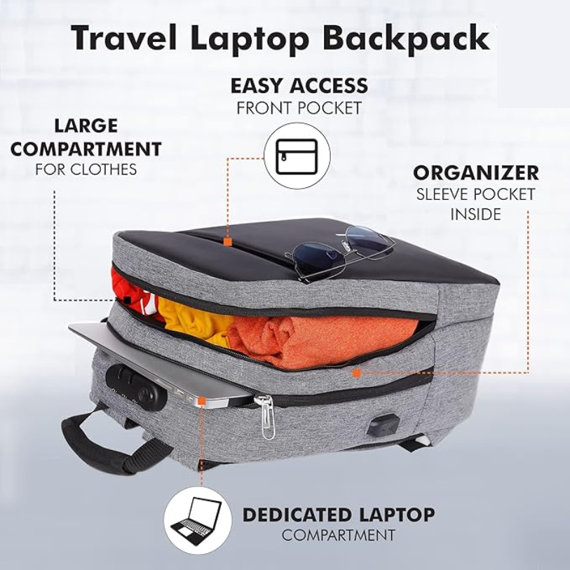 Urban Pro Anti Theft Number Lock Backpack