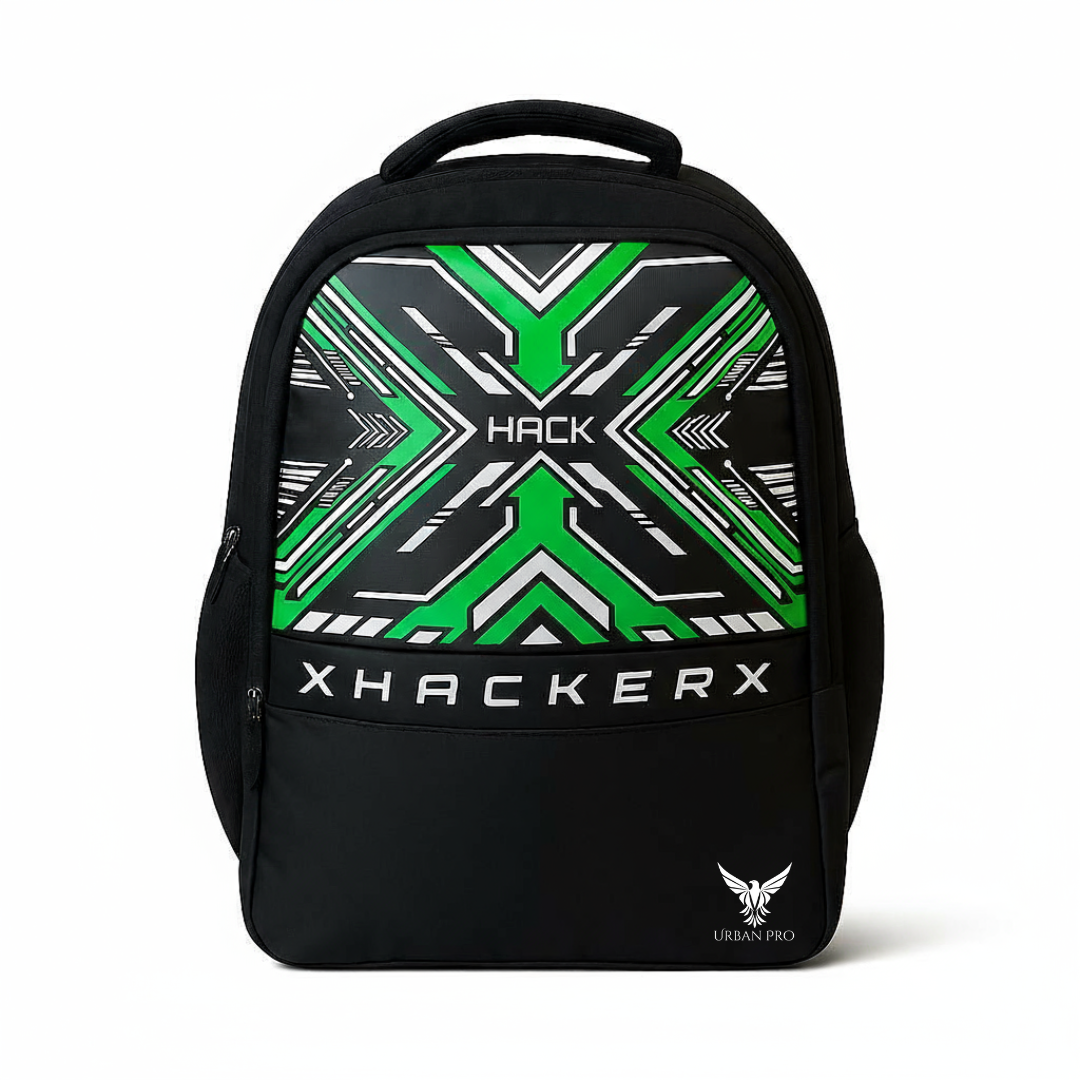 Urban Pro Hack Black Bag – 28L Laptop Backpack for College, Office &amp; Travel (Unisex)